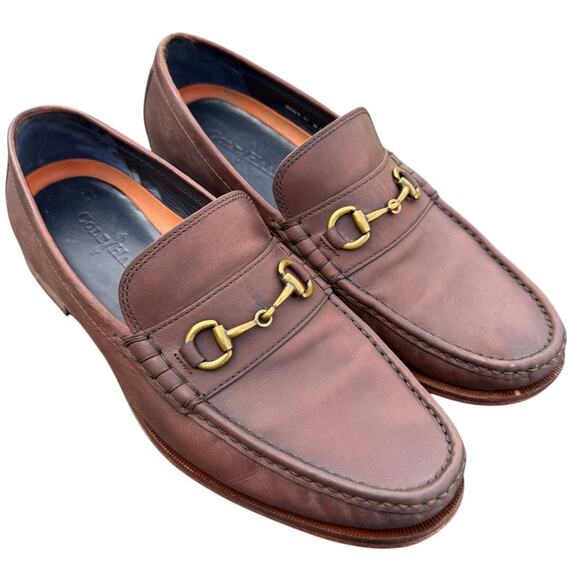 Cole Haan Ascot Horse Bit Men's 11 Tan Brown Leather Loafers Preppy Old Money - Picture 1 of 6